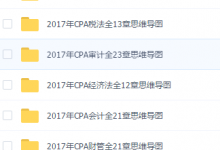 2017注会思维导图 6科全