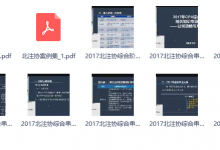 2017注会综合阶段北注协案例集+面授串讲